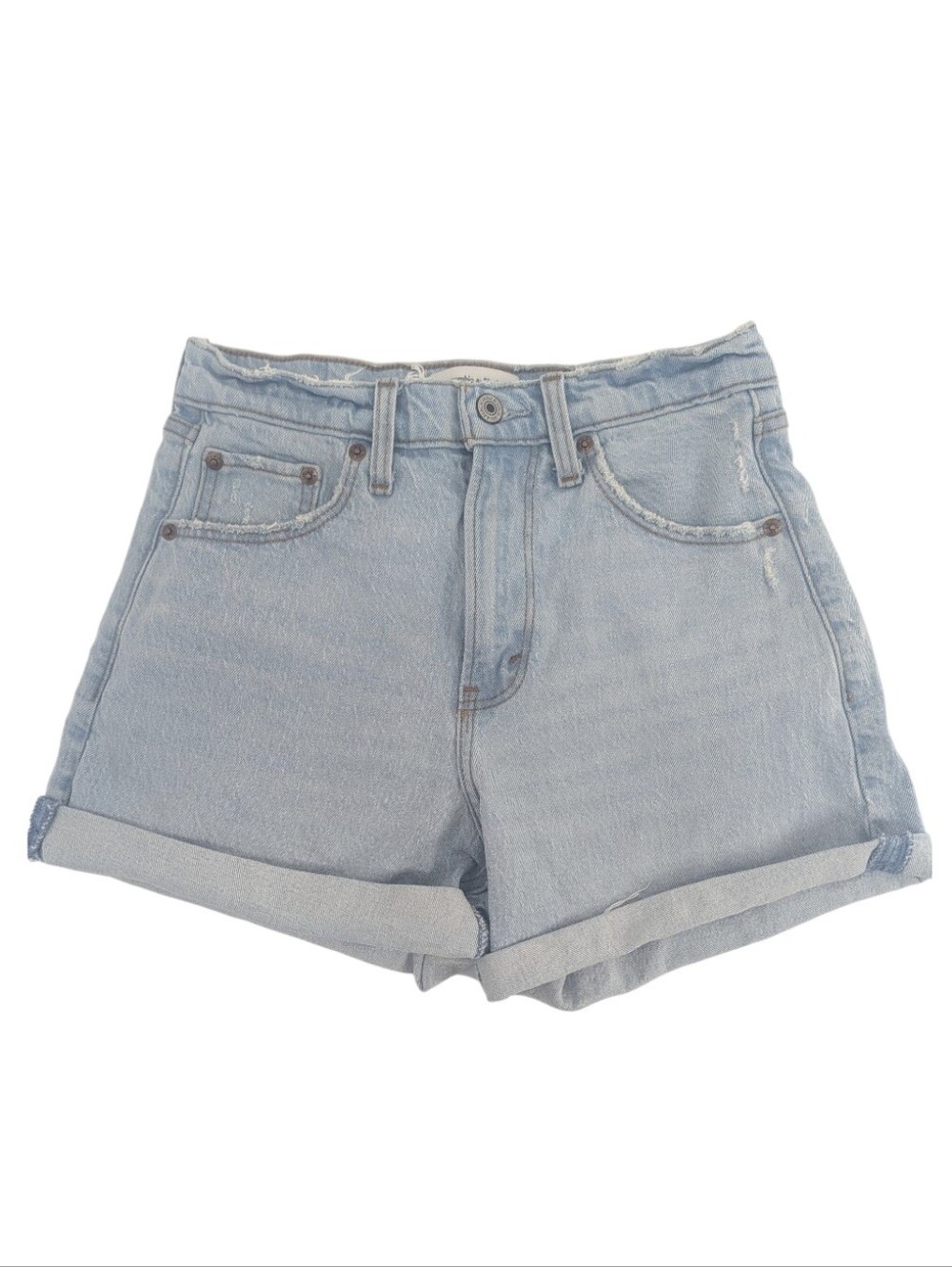 Abercrombie & Fitch The Dad Short High Rise Size 25 / 0 Classic Light Blue